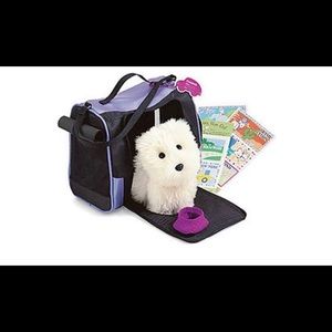 American Girl coconut travel carrier